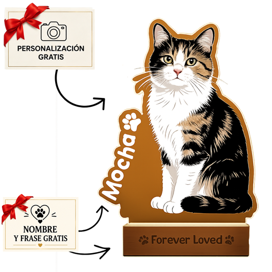 Lampara de mascota personalizada